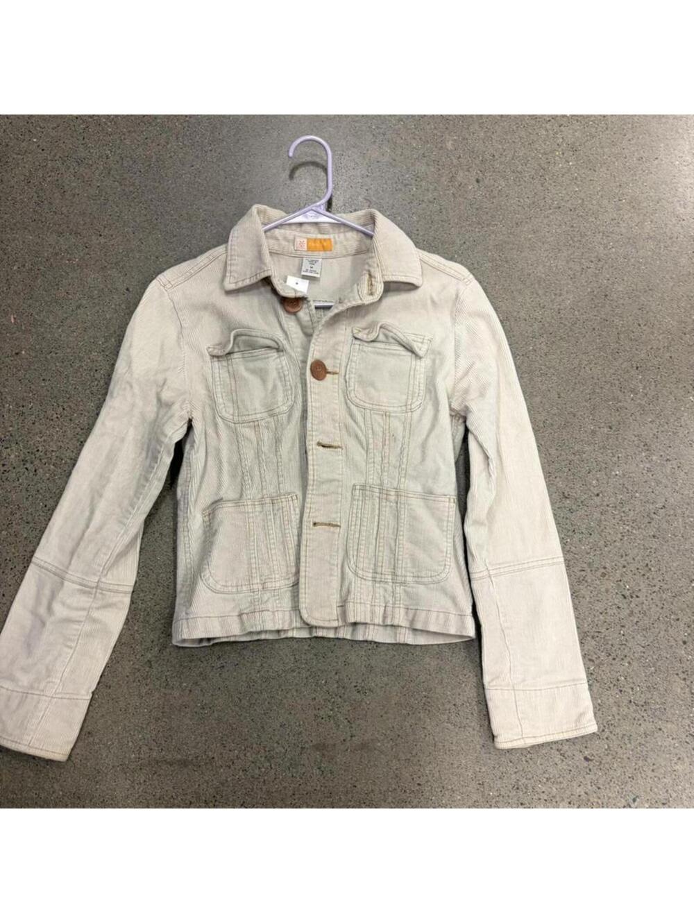 Women's Cream and Tan Jacket